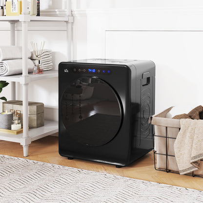 HOMCOM 4kg Compact 40-60â  Tumble Dryer - Black