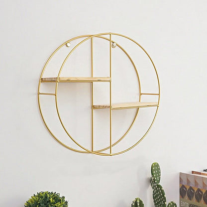 Gold Wall Hanging Storage and Display Decorative Shelf