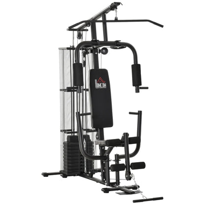 HOMCOM Multifunction Home Gym System Weight Training Exercise Workout Station