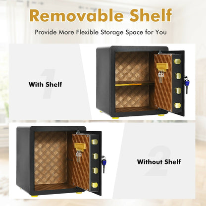 Electronic Safe Box with 3 Opening Ways for Cash Jewelry Deposit-36 x 31 x 41 cm