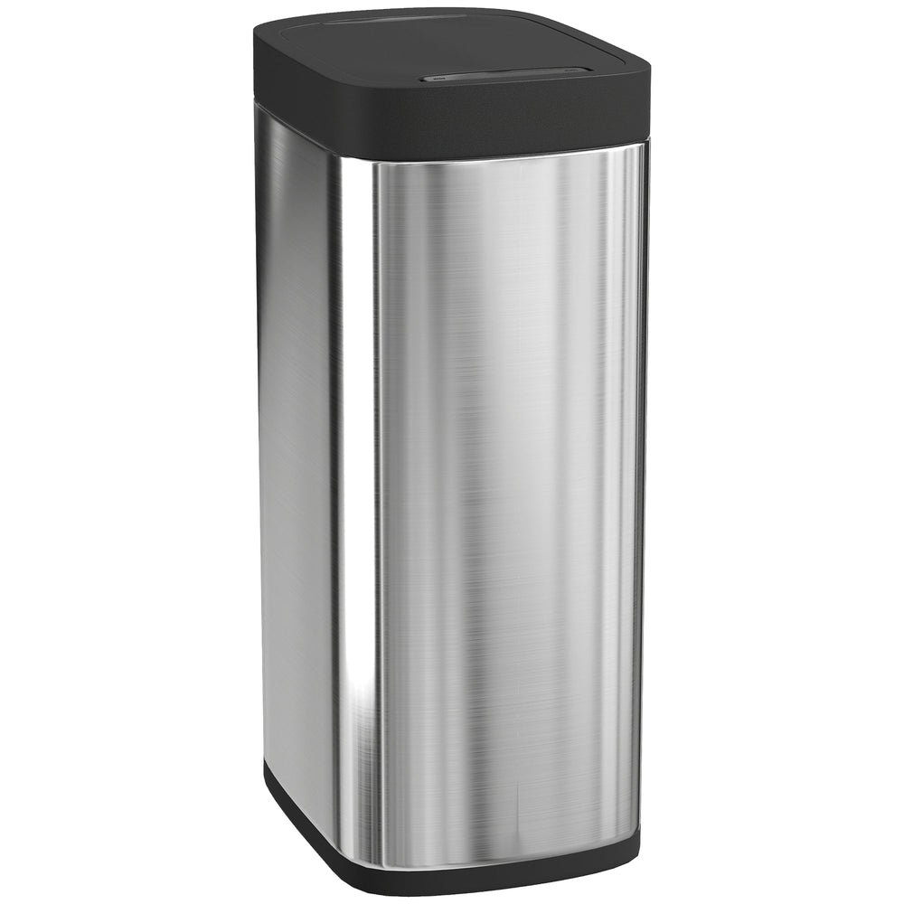 HOMCOM 50L Sensor Bin, Automatic Kitchen Bin, Manual Override, Battery Operated, Inner-Bucket-Free, for Kitchen, Bedroom