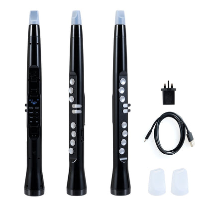 Electronic Wind Instrument Synthesizer with Wireless MIDI-Black