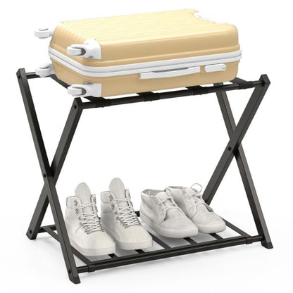 Entryway Set with Console Table Folding Suitcase Stand and Modern Coat Stand Hanger