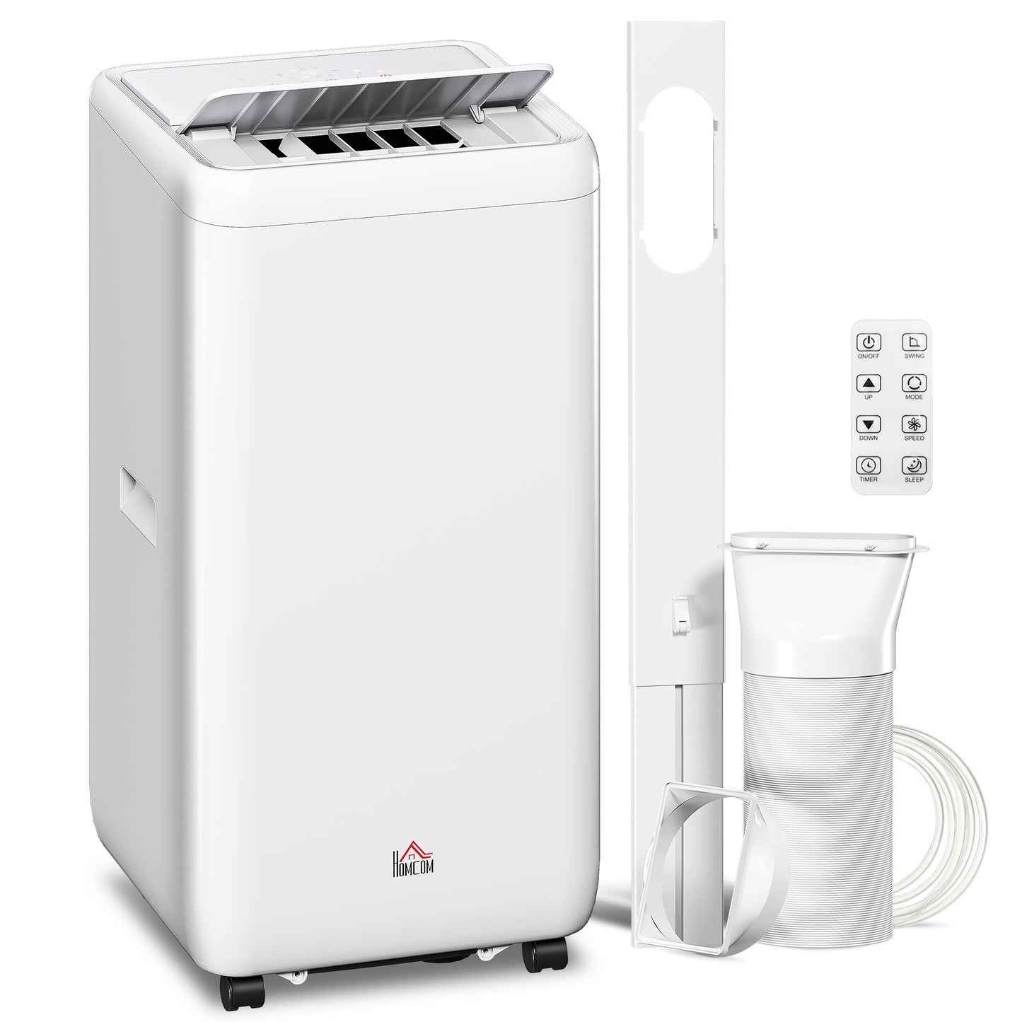 HOMCOM 12,000 BTU 5-in-1 Mobile Air Conditioner, 35m√Ç¬≤ Radius - White