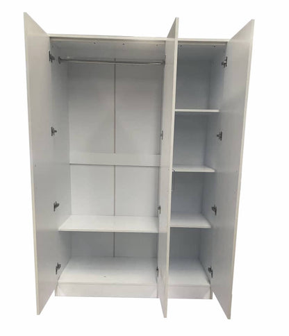 Wardrobe SLEEK 3 Door Wardrobe white 120cm
