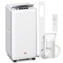 HOMCOM 12,000 BTU 5-in-1 Mobile Air Conditioner, 35m² Radius - White