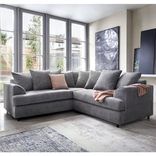 Fergasson Fabric Corner Sofa - Grey