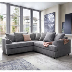 Fergasson Fabric Corner Sofa - Grey