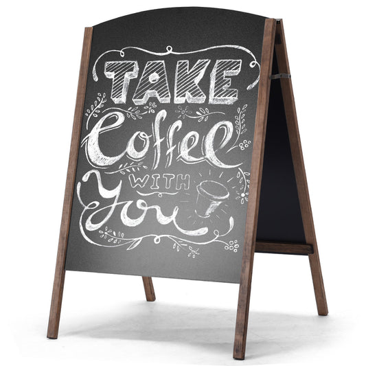 A-Frame Double-Sided Chalkboard  for Office Cafe Teaching-80 x 59 cm