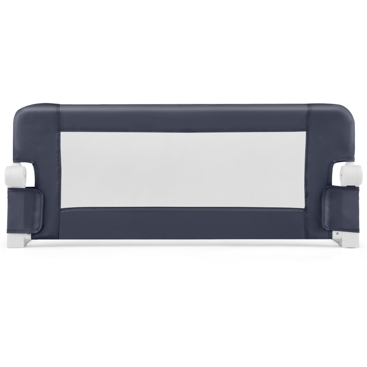 Foldable Toddler Bed Rail with Removable Oxford Cover-Dark Grey
