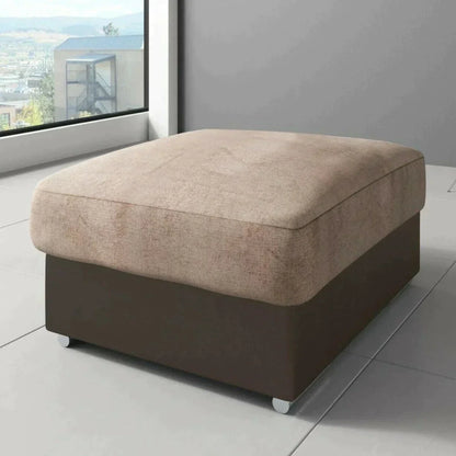 Ferol Fabric 3 Seater and 2 Seater Sofa Set - Black/Grey