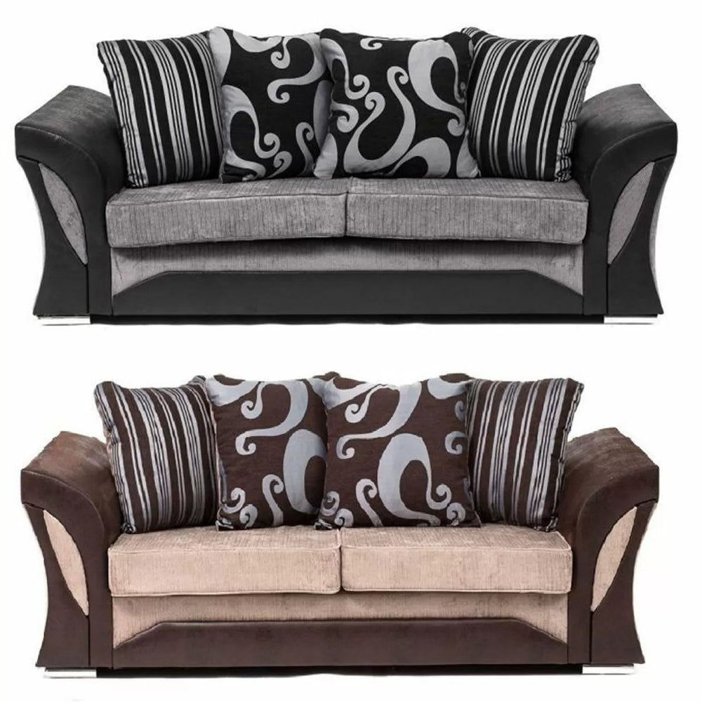 Shannon Fabric 3 Seater and 2 Seater Sofa Set