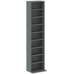HOMCOM 260 Narrow CD Storage Unit - Grey