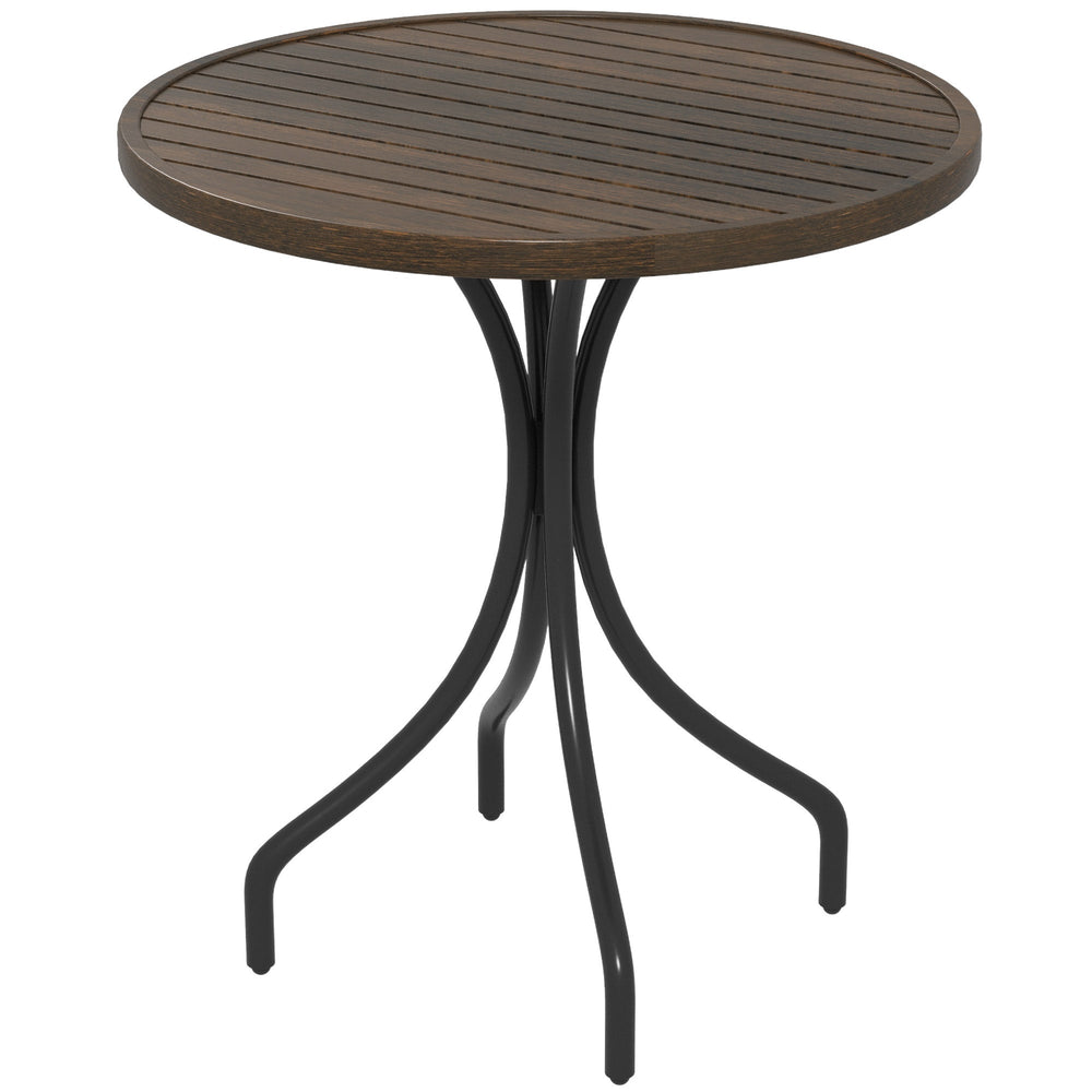 Outsunny a66cm Galvanised Steel Garden Table - Brown