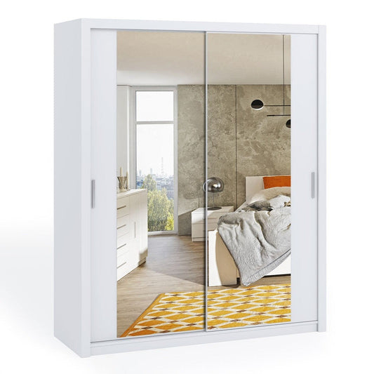 Bono Sliding Door Wardrobe With Mirrors 180cm