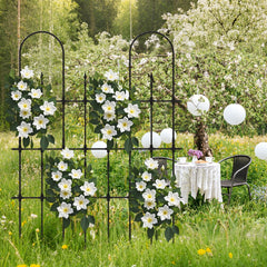 146 cm L x 186 cm H Garden Rose Arch Trellis for Climbing Plants