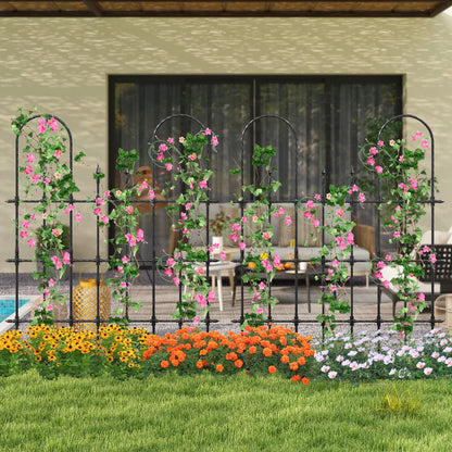 146 cm L x 186 cm H Garden Rose Arch Trellis for Climbing Plants