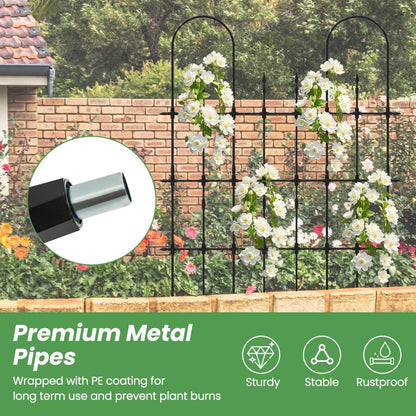 146 cm L x 186 cm H Garden Rose Arch Trellis for Climbing Plants