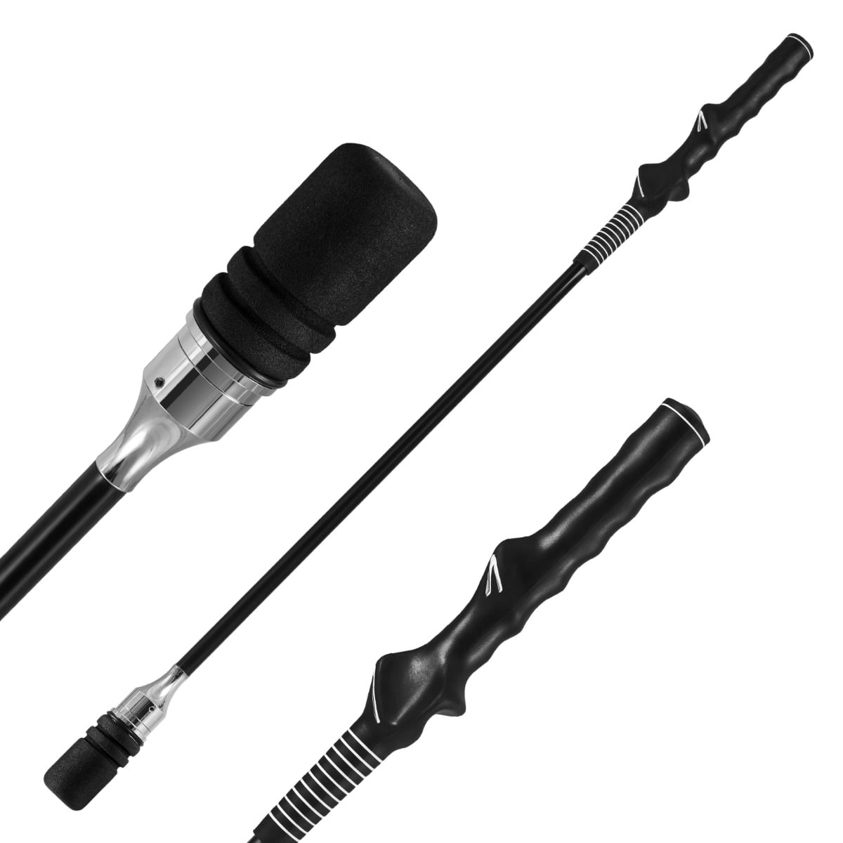 Golf Swing Trainer with Click Sound and Weight Golf Warm-up Practice Tool-Black