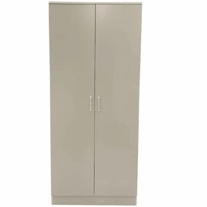 Wardrobe SLEEK 2 Door Wardrobe Grey Finish 80cm