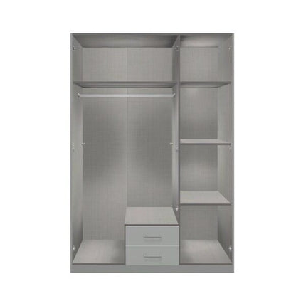 DARWIN 3 Door Wardrobe Grey 135cm