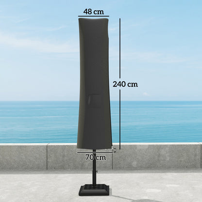 Outsunny Parasol Umbrella Cover - Grey