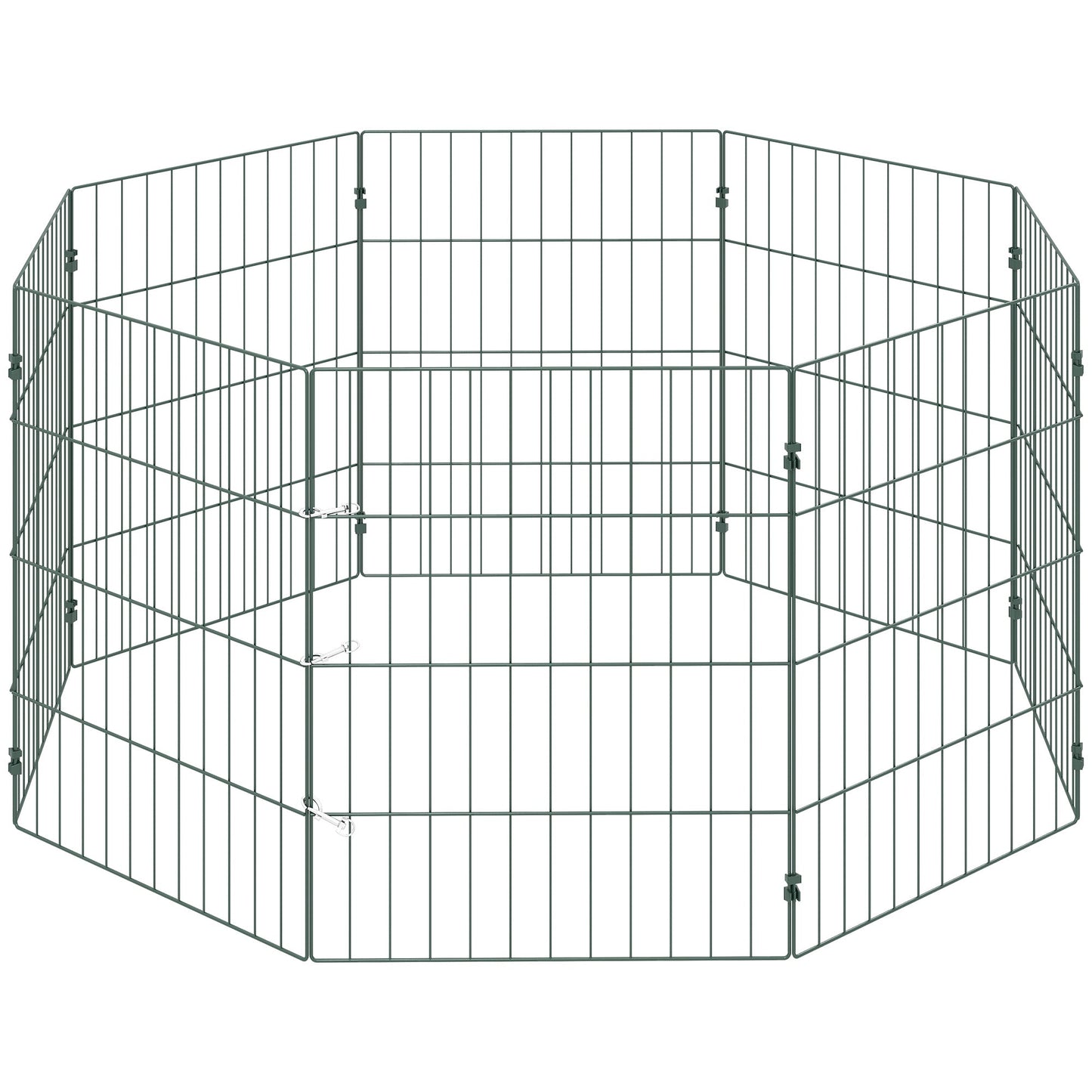 PawHut 8 Panel Pet Playpen for Small Dogs Indoor Outdoor 60 cm Height