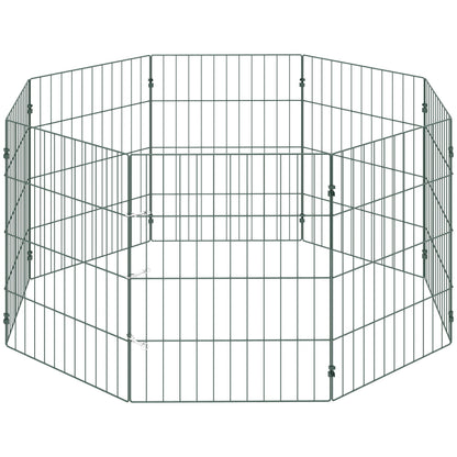 PawHut 8 Panel Pet Playpen for Small Dogs Indoor Outdoor 60 cm Height