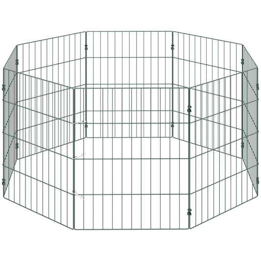 PawHut 8 Panel Pet Playpen for Small Dogs Indoor Outdoor 60 cm Height