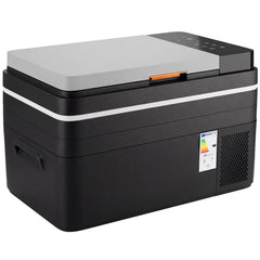 Outsunny 30L Compressor Car Fridge Freezer, Camping Refrigerator with App Control, 12/24V DC and 100-240V AC, Black