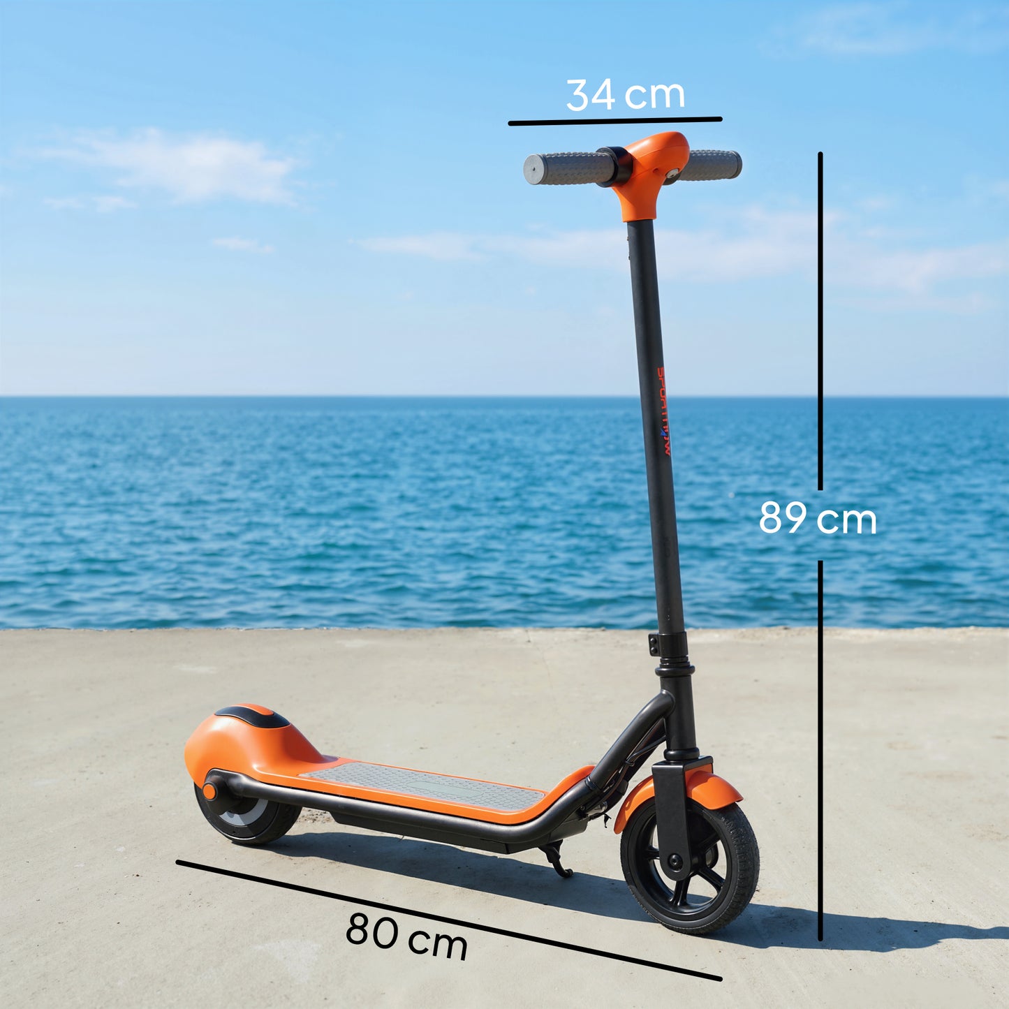 SPORTNOW Electric Scooter for Kids, with LED Display, Orange