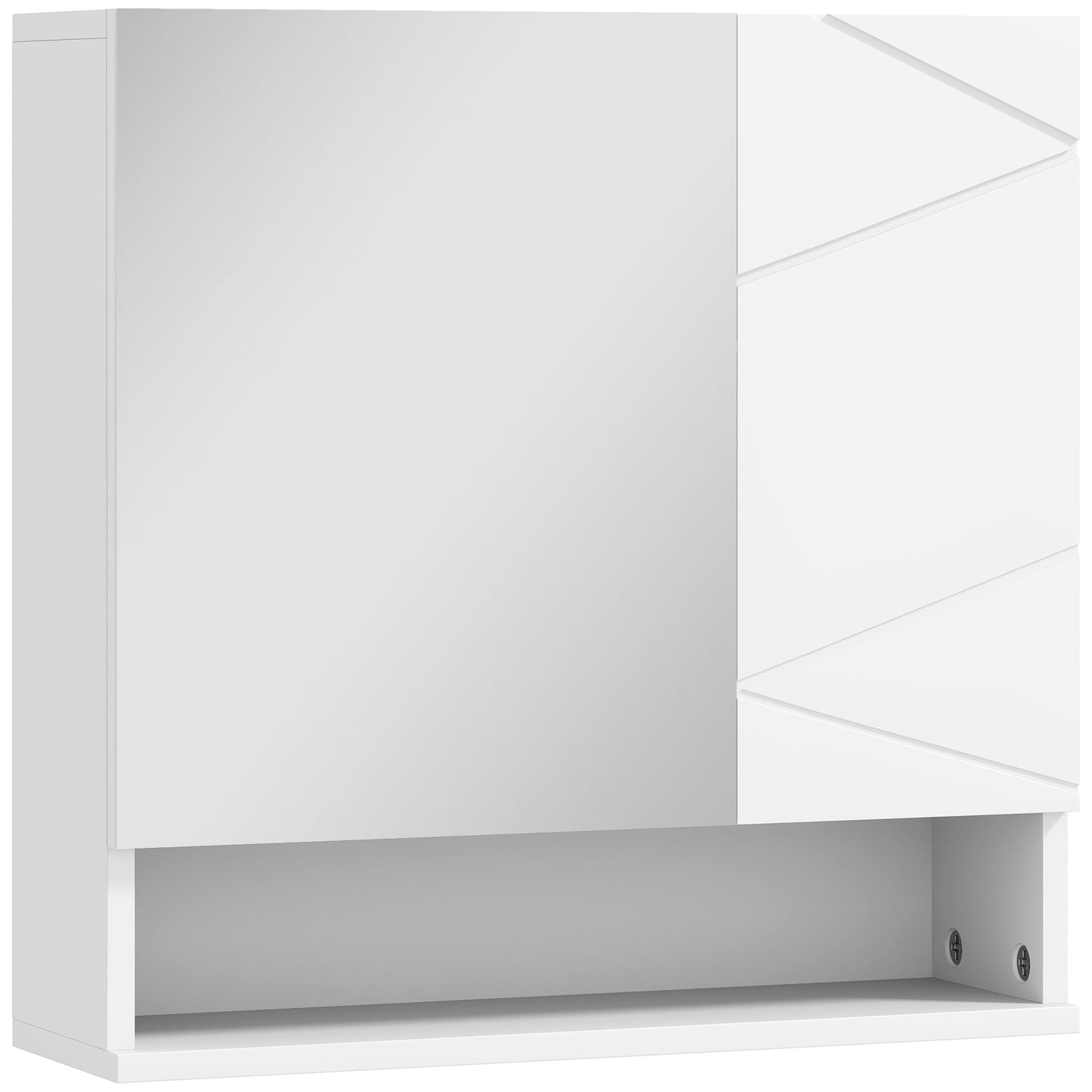 kleankin Wall Mounted Bathroom Storage Cupboard - White