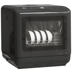 HOMCOM 6L Five-Mode Tabletop Dishwasher - Black