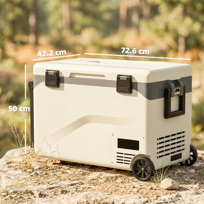 Outsunny 42.5L Compressor Car Fridge Freezer, Camping Refrigerator with App Control, 20â-20â