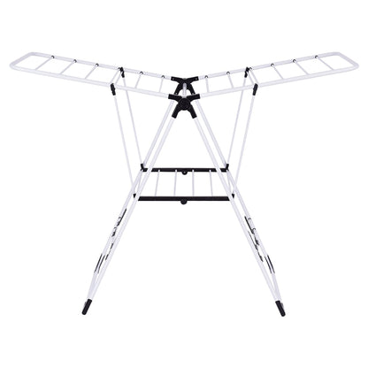 Adjustable Winged Clothes Airer Horses Indoor Laundry Rack Folding Washing Dryer