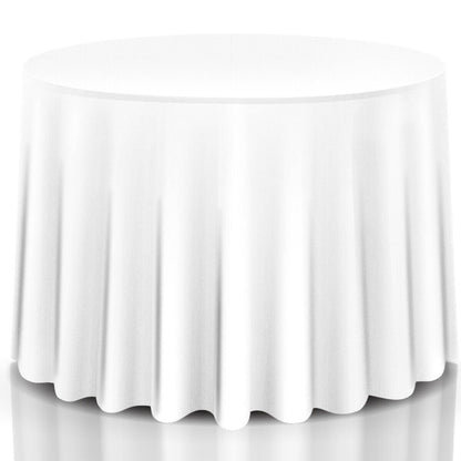 10 Pieces Round Washable Tablecloth for Wedding Dining Party-307 cm