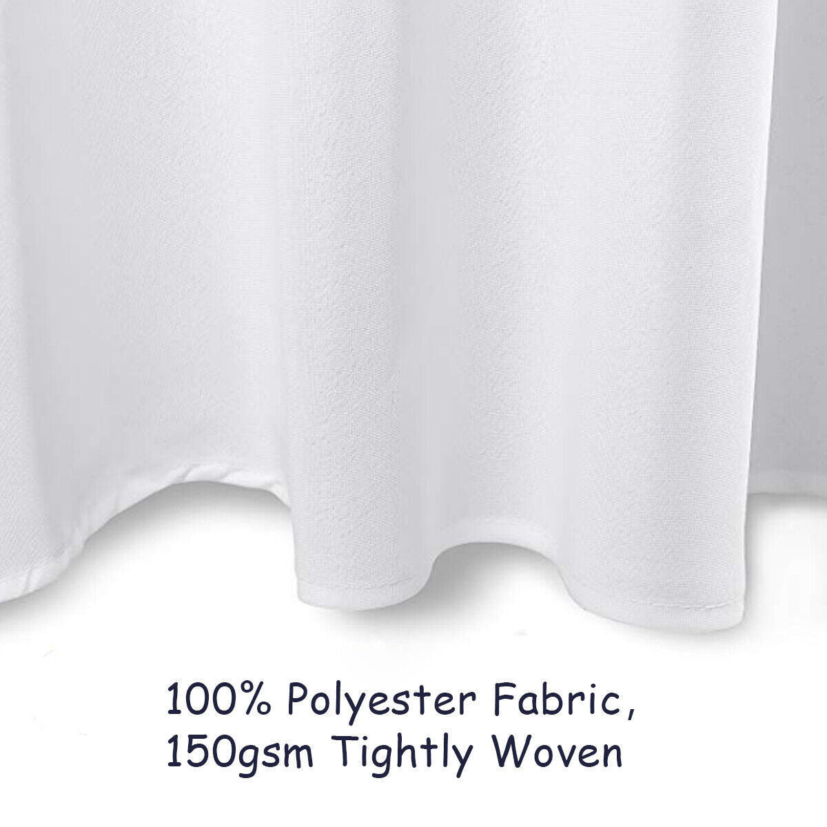 10 Pieces Round Washable Tablecloth for Wedding Dining Party-307 cm