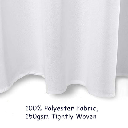 10 Pieces Round Washable Tablecloth for Wedding Dining Party-307 cm