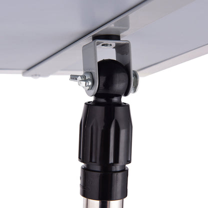 Info stand information stand poster stand customer stopper made of metal rotatable (A4)