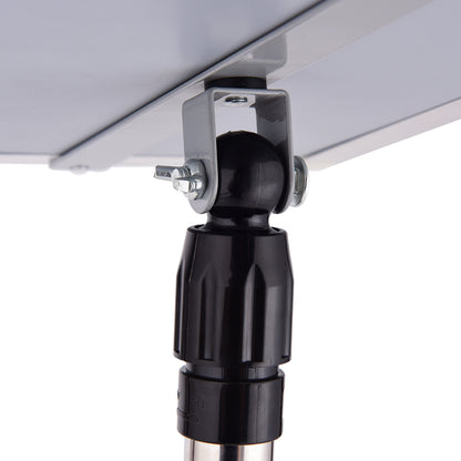 Info stand information stand poster stand customer stopper made of metal rotatable (A4)