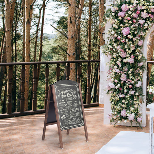 A-Frame Double-Sided Chalkboard  for Office Cafe Teaching-60 x 37 cm