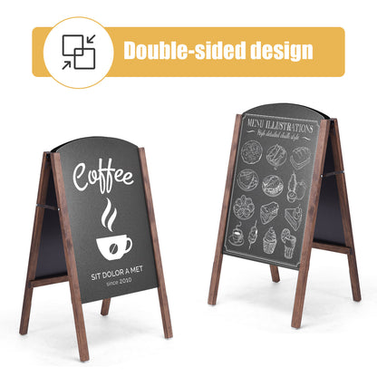 A-Frame Double-Sided Chalkboard  for Office Cafe Teaching-60 x 37 cm