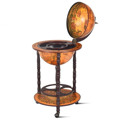 Italian Styled, Globe Drinks Cabinet with Wheels