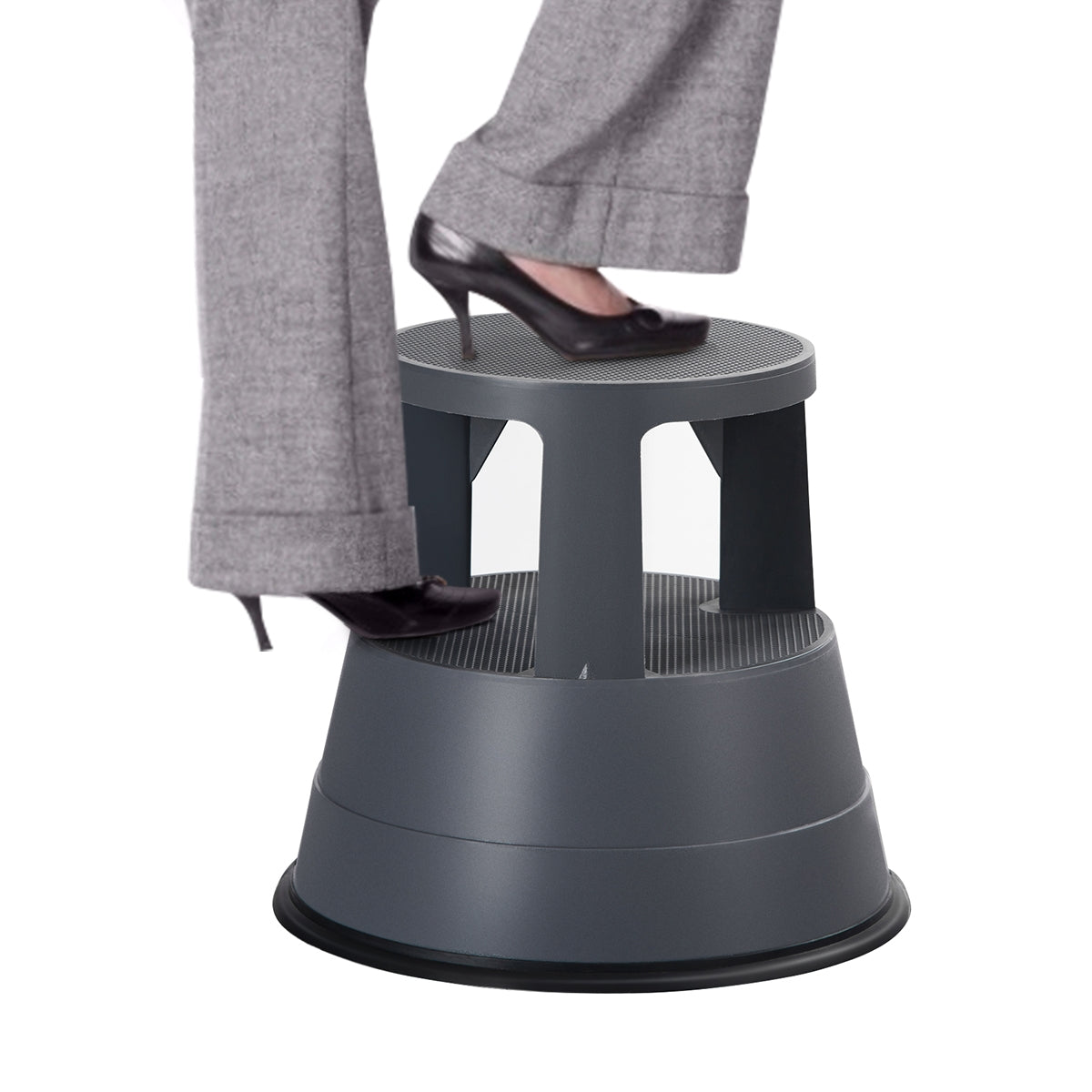 330 lbs Step Stool with Non-Slip Rubber Platform