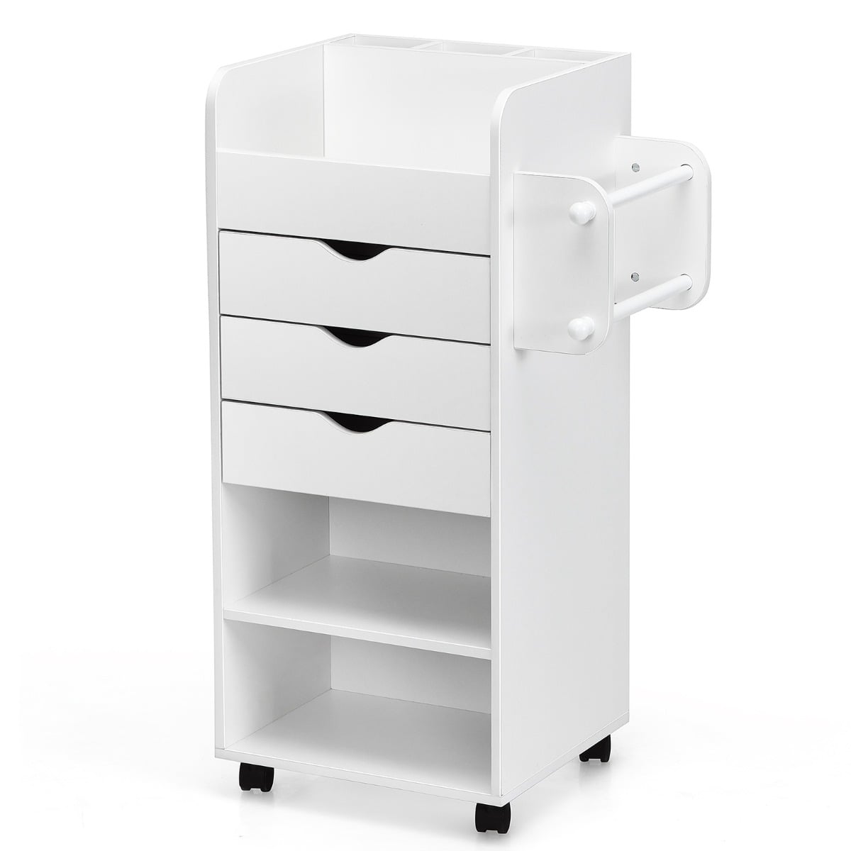 Craft Storage Cart with Mobile Drawers Shelves for Living Room