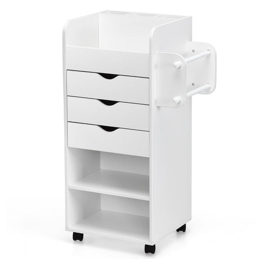Craft Storage Cart with Mobile Drawers Shelves for Living Room