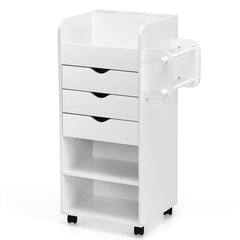 Craft Storage Cart with Mobile Drawers Shelves for Living Room