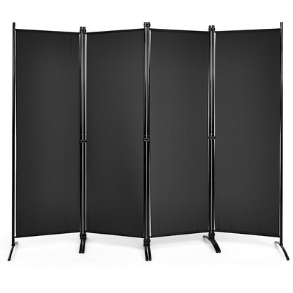 4 Panel Wall Privacy Screen Protector for Home-Black
