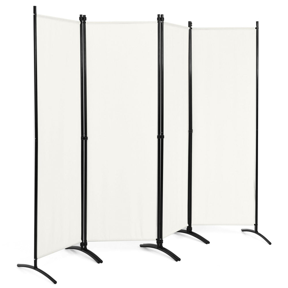 4 Panel Wall Privacy Screen Protector for Home-White