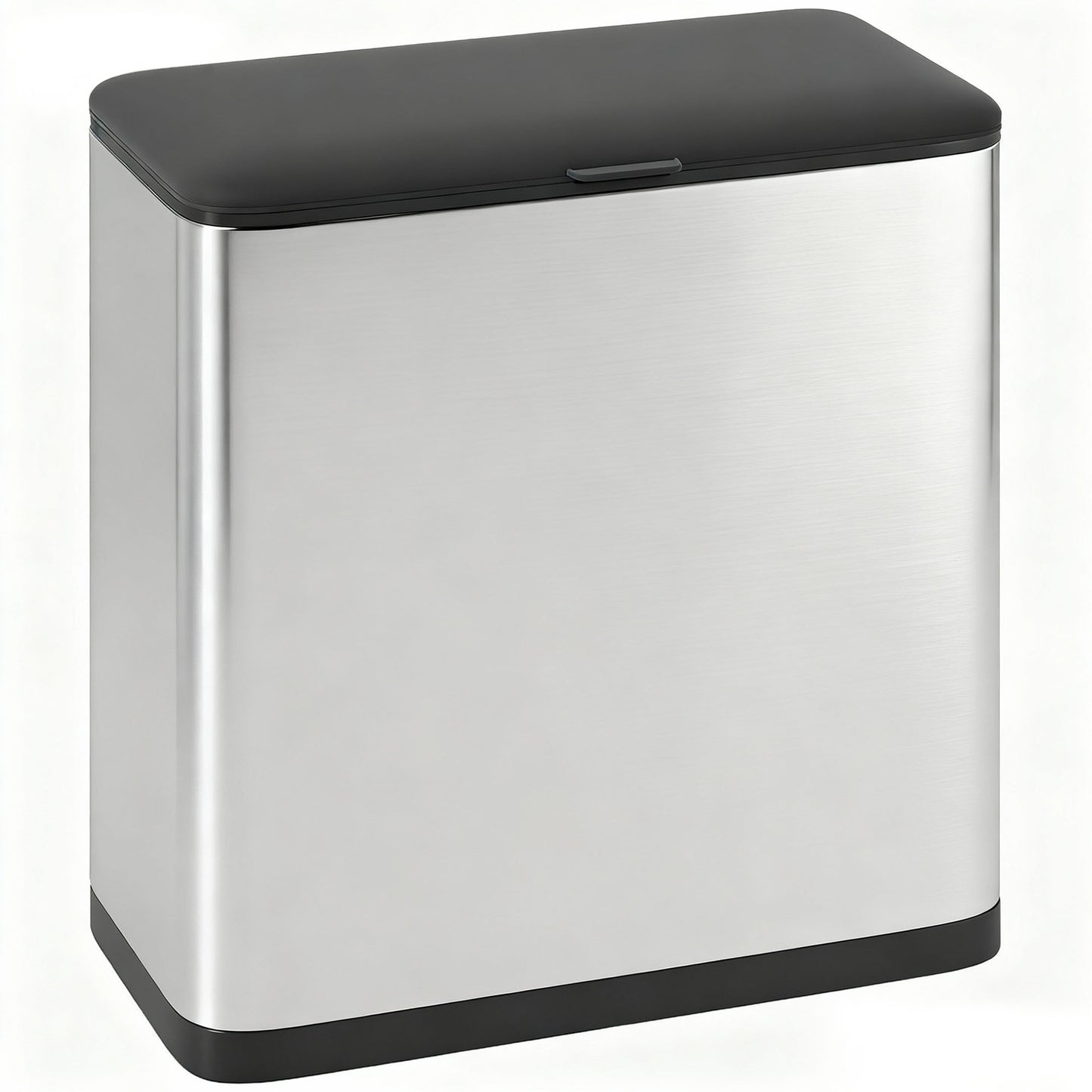 HOMCOM 8L Hanging Kitchen Bin, Rubbish bin with Lid and Removable Inner Bucket for Under Cabinet Door, Under Sink, Office